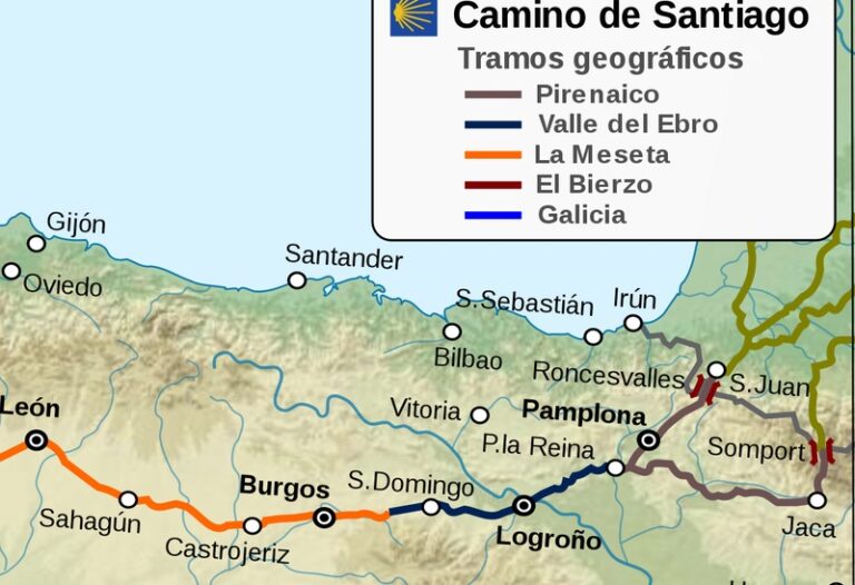 Routes of Santiago de Compostela: Camino Francés and Routes of Northern Spain